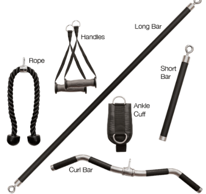 functional trainer attachments and accessories