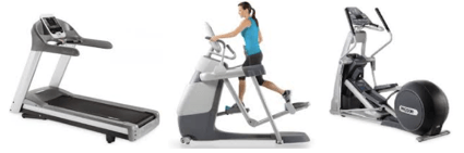Precor gym package treadmill amt100i and efx 576i