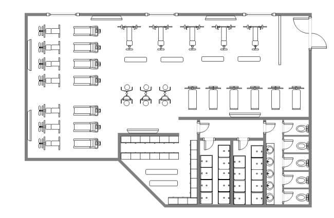 floor plan for gym