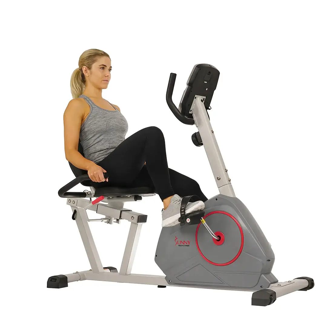 Sunny health & fitness magnetic best sale recumbent bike