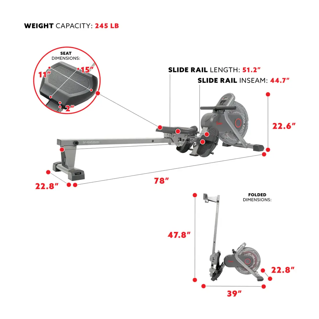 Sunny air rower online