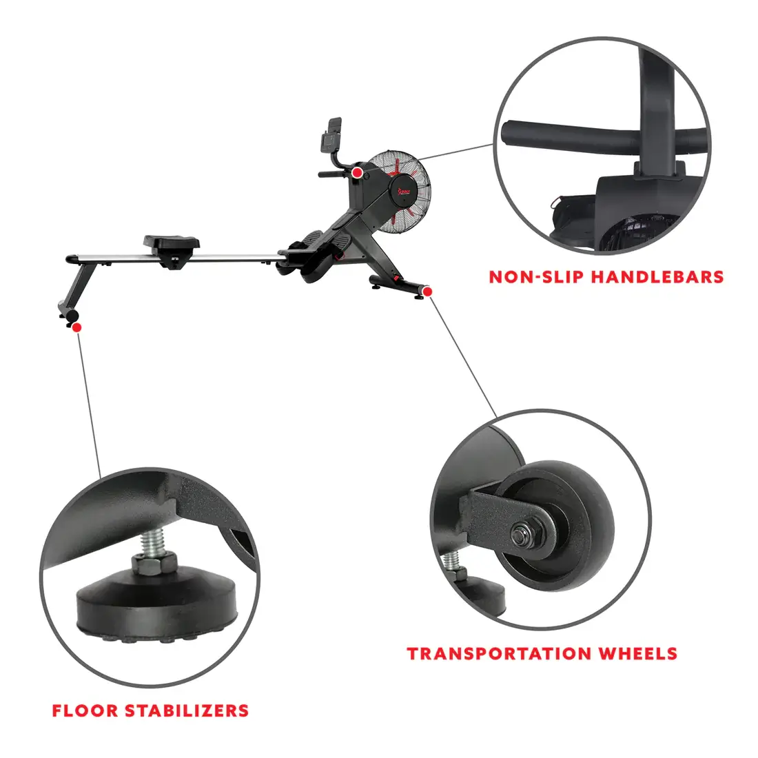 Sunny air top magnetic rower